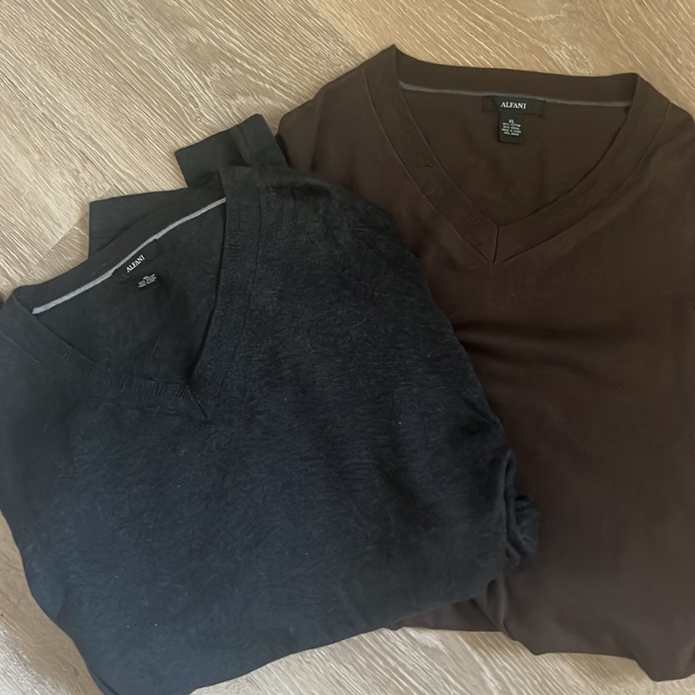 Two Alfani Sweaters